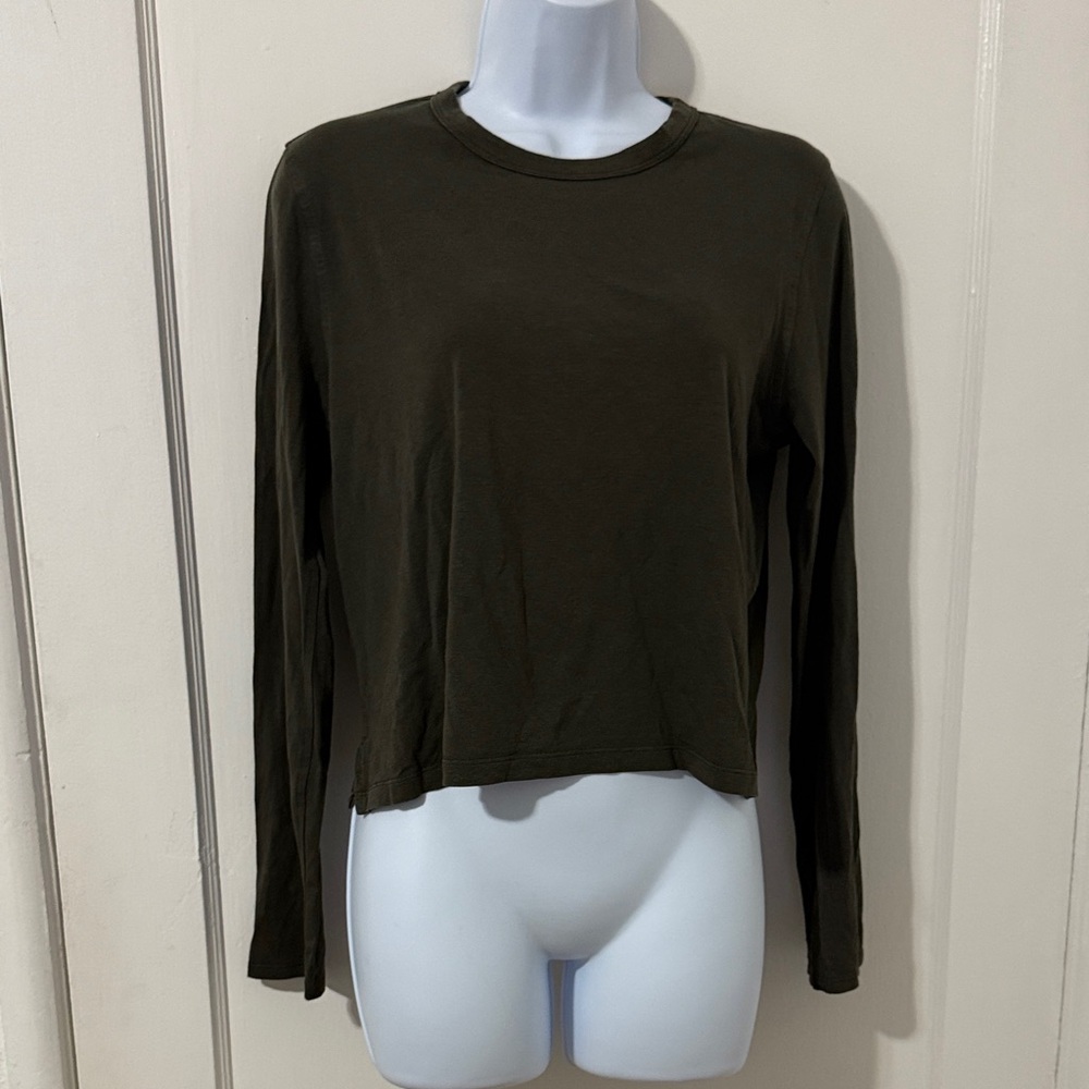 lululemon athletica Dark Olive Long Sleeve Top